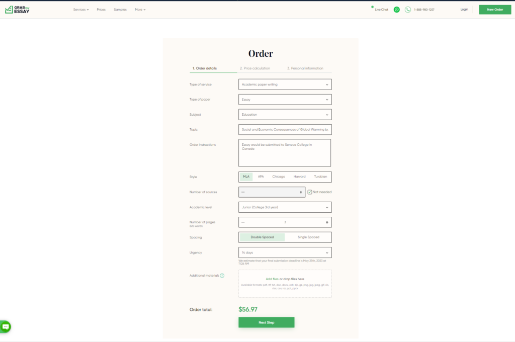 grabmyessay order form